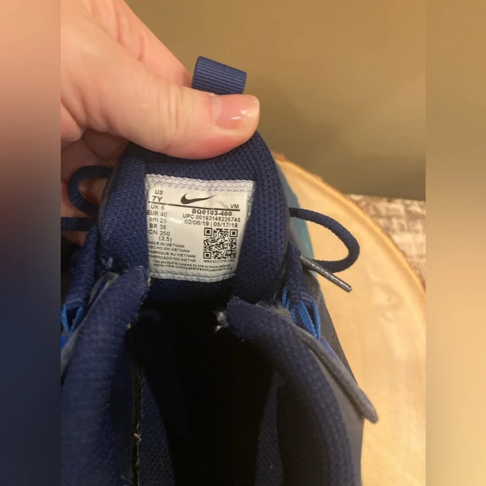Nike Air Max 270 React GS‎ Shoes Blue Kids Youth 7Y Womens 8.5 - 9 BQ0103-400
